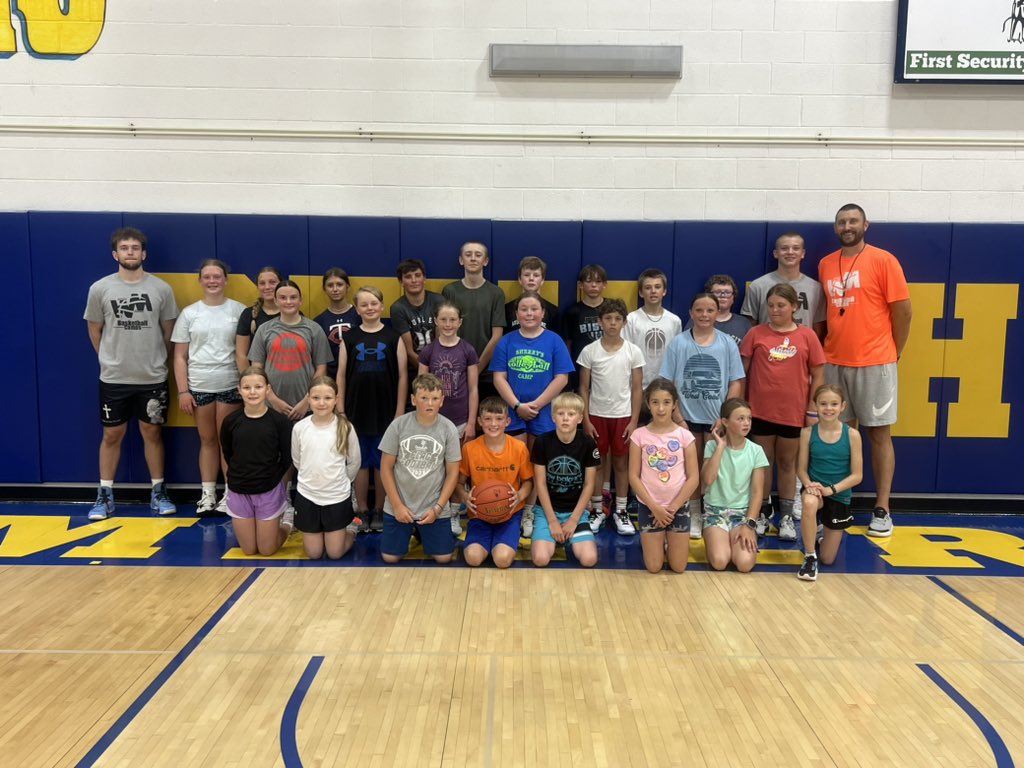 WMCamps's tweet photo. Big thanks to @BrandonSchirado and Coach Katrina for having us out for camp in Beulah this past week. So cool to see these coaches invested in the program! Kids worked very hard and had great attitudes! #WMCamps #HardWork https://t.co/gCke1GpRxg