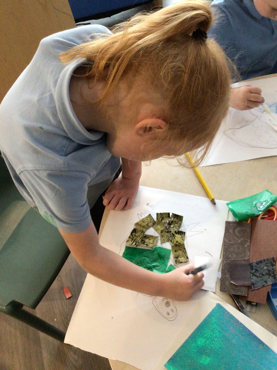 HopePrimarySch's tweet photo. Reception loved creating collages for Arts Week! #artsweek2024 #eyfs https://t.co/lScw5lP8mZ