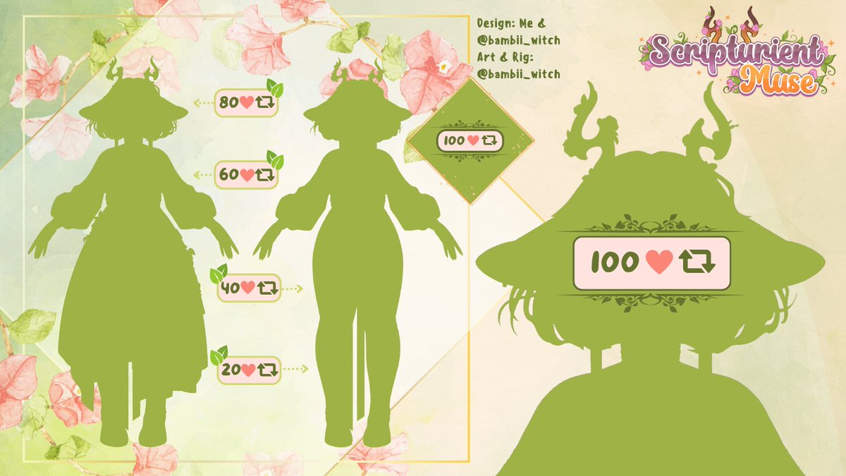 ✨MODEL 2.0 REVEAL✨

It’s finally time! 🤩

This sweet forest fae is taking on a new form! Will you help them break free of their cocoon?

🌿Cozy Vibes &amp; ASMR on Twitch🌿
Design: Me &amp; <a href="/bambii_witch/">bambii</a>
Art &amp; Rig: <a href="/bambii_witch/">bambii</a>
#VtuberDebut #vtubermodel #Vtuber