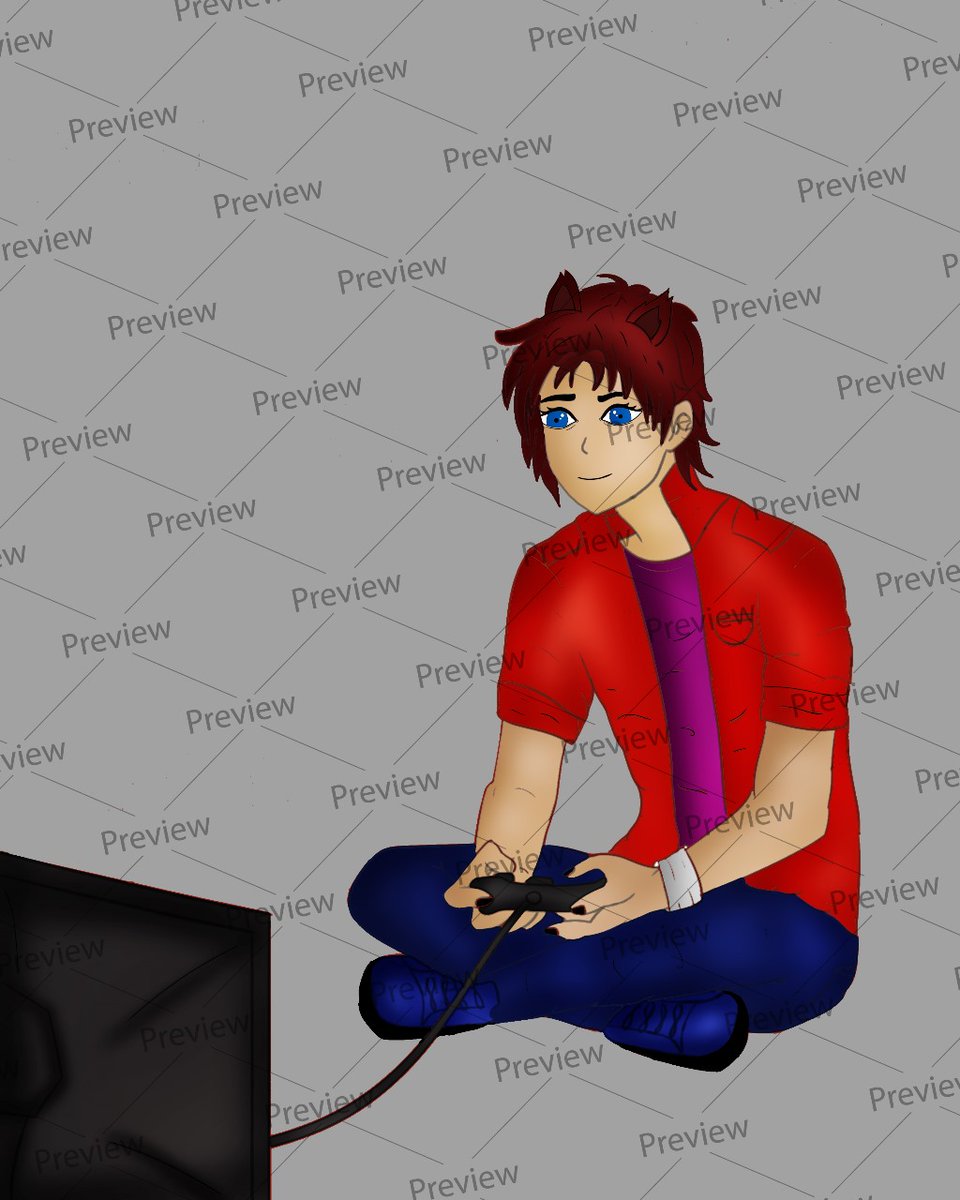 Playing Game 🎮
#commissionart #foryou #digitalart #VTubers