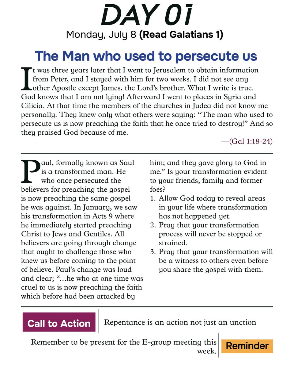 tcruiru's tweet photo. Day 1/21
Galatians 1
#prayerandfasting https://t.co/J1dPBgt8W1