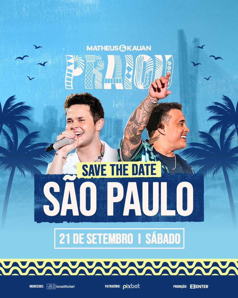 matheusekauan's tweet photo. ALÔ, SÃO PAULO!!!! O PRAIOU está chegando, já salva essa data e não perca essa edição por nadaaaaaa 🎶🌊🍻✨🧡 https://t.co/hsKiPtTBTG
