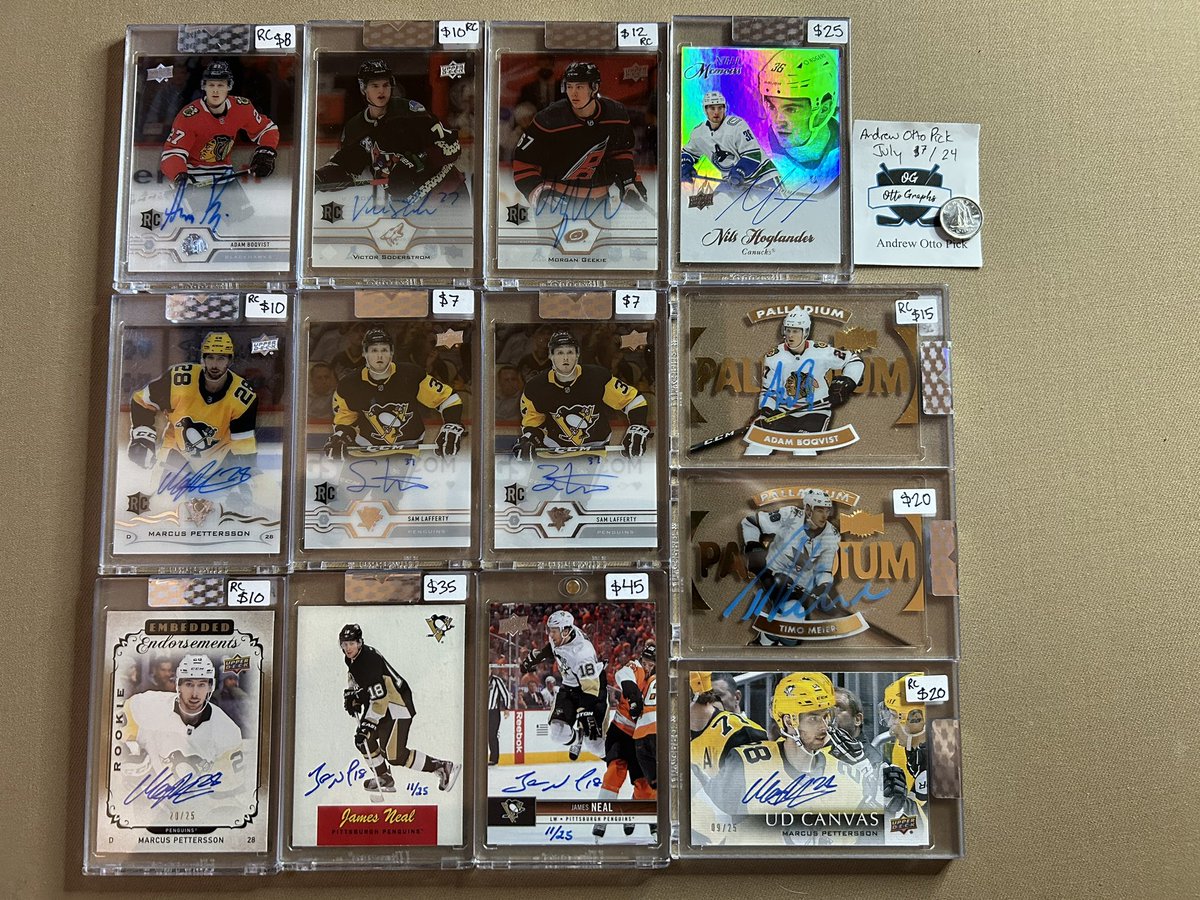 otto_pick's tweet photo. 👶👶 Rookie Hockey Sale!! 👶
Come get your rookies here. Plus some other goodies. 
— Prices shown in 🇨🇦cdn and include HST (if you’d like an invoice let me know!)
— Take emt or PayPal 
— Message me direct for quicker response
— Orders over $40 include free std shipping in Canada. https://t.co/QjyZh9SAZV
