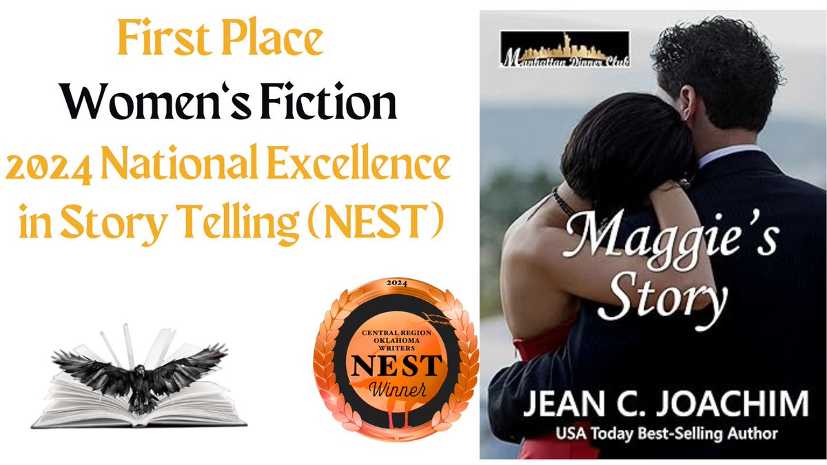 📖🏆👏 Congratulations to the NEST Contest First Place Winner in the Suspense Short Category:   Maggie's Story by Jean C. Joachim
@jeanjoachim
buff.ly/4btbdRu  
#NESTWinner2024   #CROWGroupOK #MustRead #Books