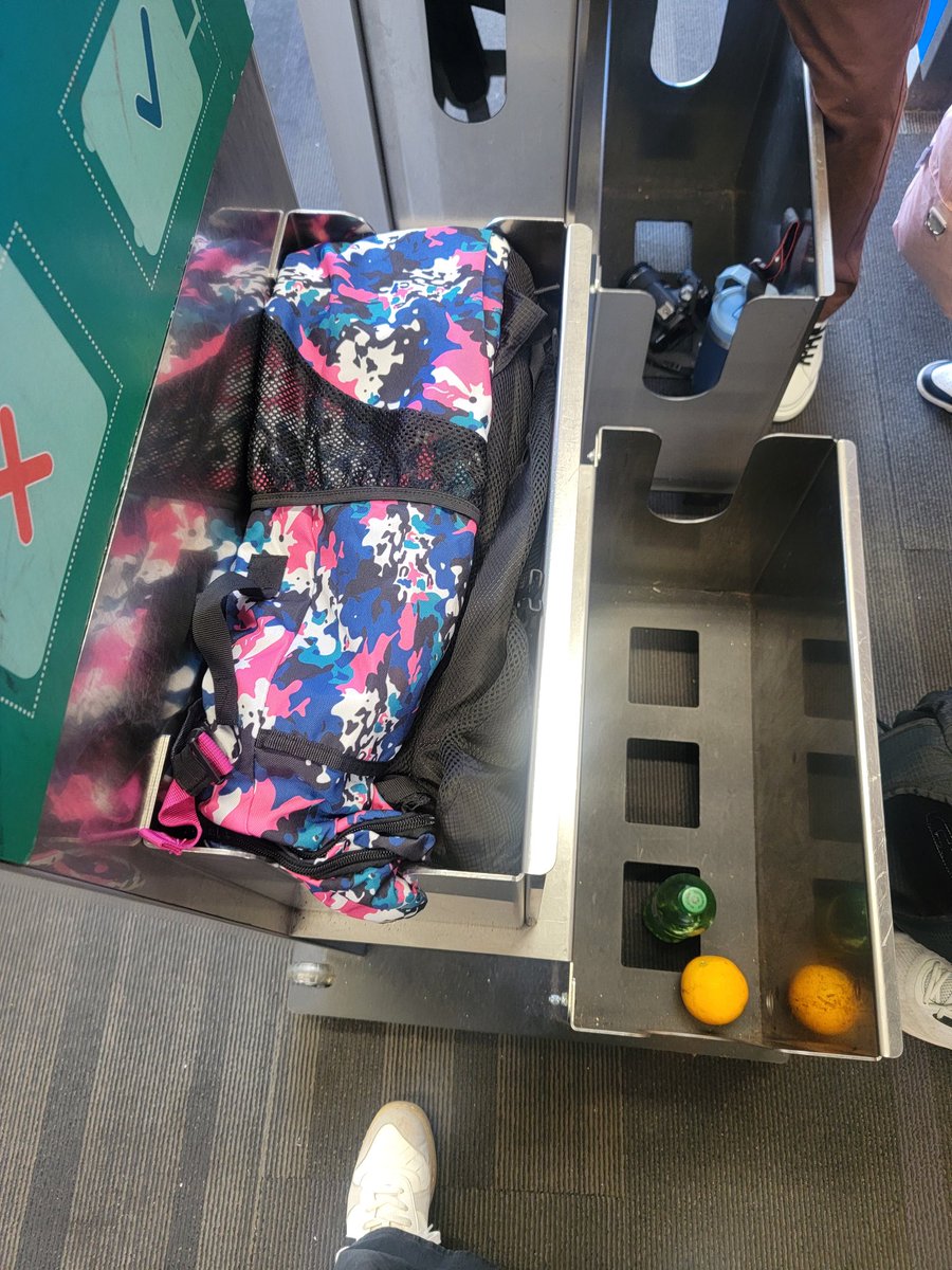 cwinker's tweet photo. I know @FlyFrontier is a budget airline, but their service is one of the worst I have ever experienced.  Flying to &amp; from Philly they made me fit my backpack into the compartment. (Part 1) https://t.co/kc5RlPukQY