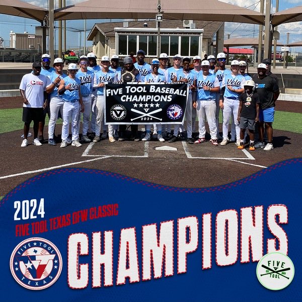🏆CHAMPIONS🏆

Congrats to <a href="/Citiusbb/">Citius Baseball</a> Velocracy 17U National on winning the 17U/18U <a href="/FiveTool/">Five Tool Baseball</a> Texas DFW Classic!

#WatchEm