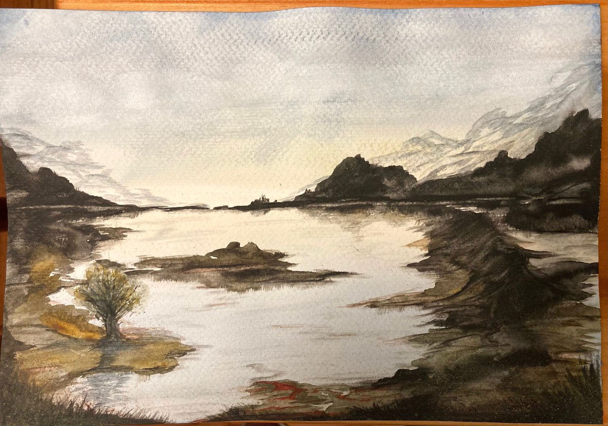 Slowdim's tweet image. Another painting finished.