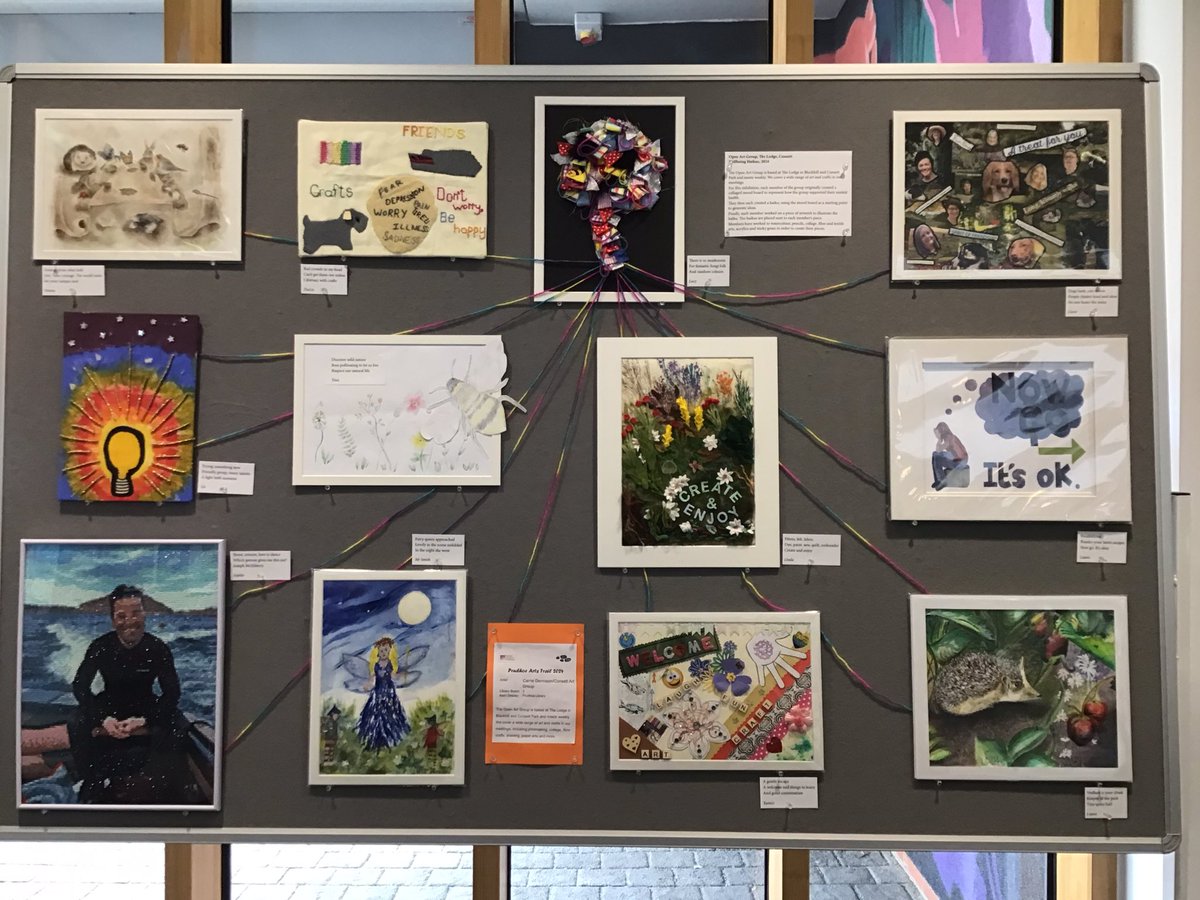 and we’re off!! Prudhoe Arts Trail is underway…start in the Library and pick up a map…has a gentle wander around and see the art on display and well as the tribute to Paul Stangroom. Next visit the Community Hub to see the art displayed there …then wander Front Street.