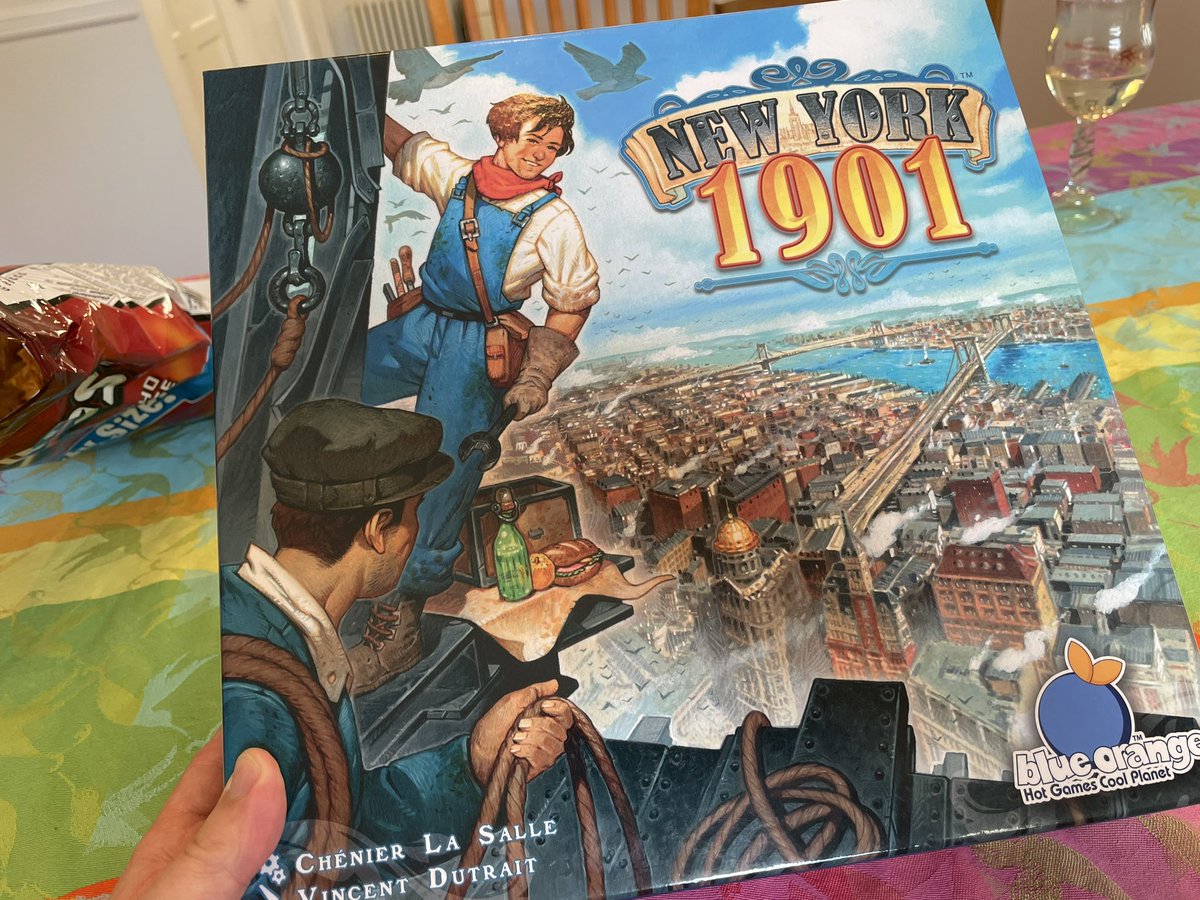 SeanOlearyNJ's tweet photo. Has it really been seven years?! Too long between plays. Still really enjoy this one and it deserves more love. Play older games too! #boardgames #cultoftheold #tabletop @BlueOrangeGames @ChenierLaSalle #newyork1901 https://t.co/GSC5CB0Hzh