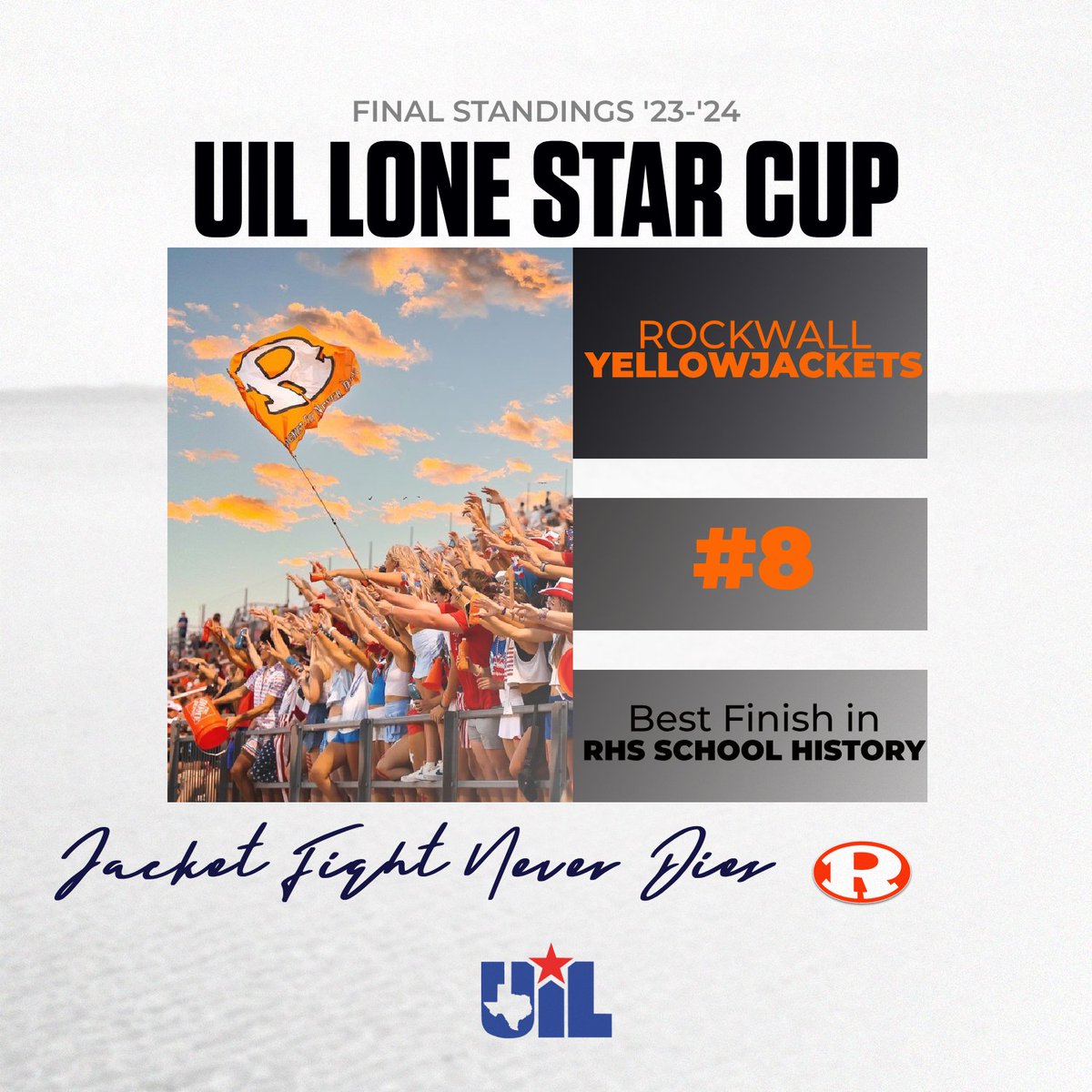 One of my absolute proudest moments at RHS! So many students, coaches, directors, faculty, families and community members had a hand in this. #8 out of 249 and we've got more where that came from! Congratulations Jacket Nation! 👏👏👏 #JFND