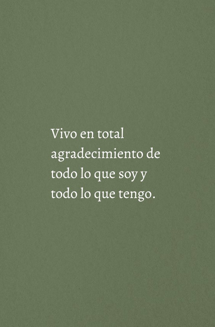 Afirmación semanal: