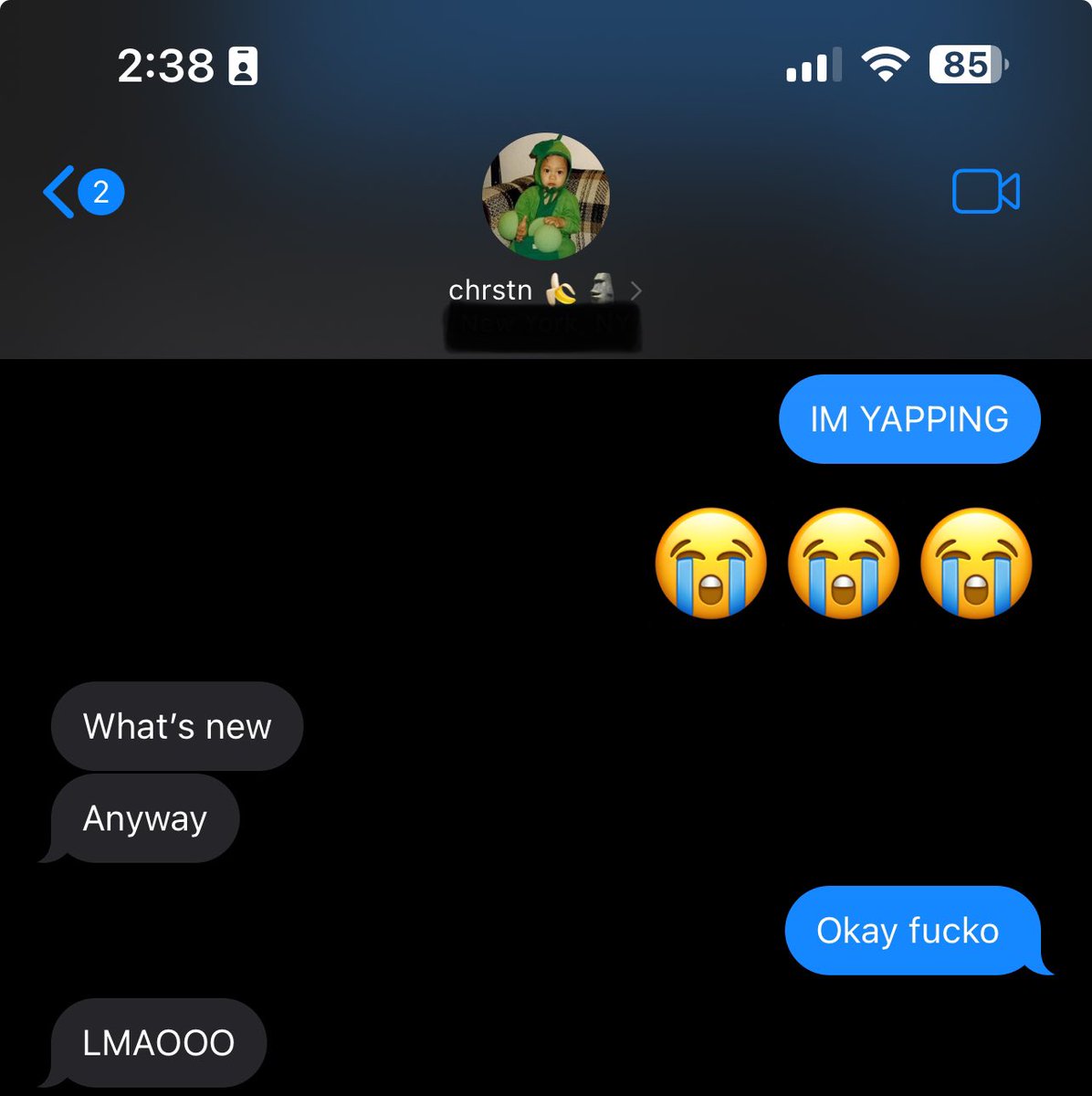 Pouring my heart out to <a href="/chrstnstreams/">chrstn</a> and then