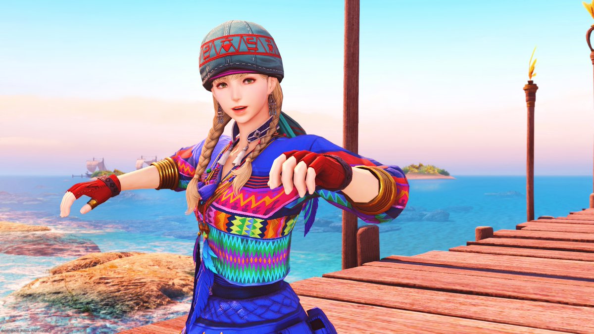 南国大陸の乙女❤️

ワチュメキメキって何かテンション上がる語感ですよね😊🎶

みなさん　おはミドございまっす(﹡´◡`﹡ )

#FF14 #本日のミドラン #FF14SS