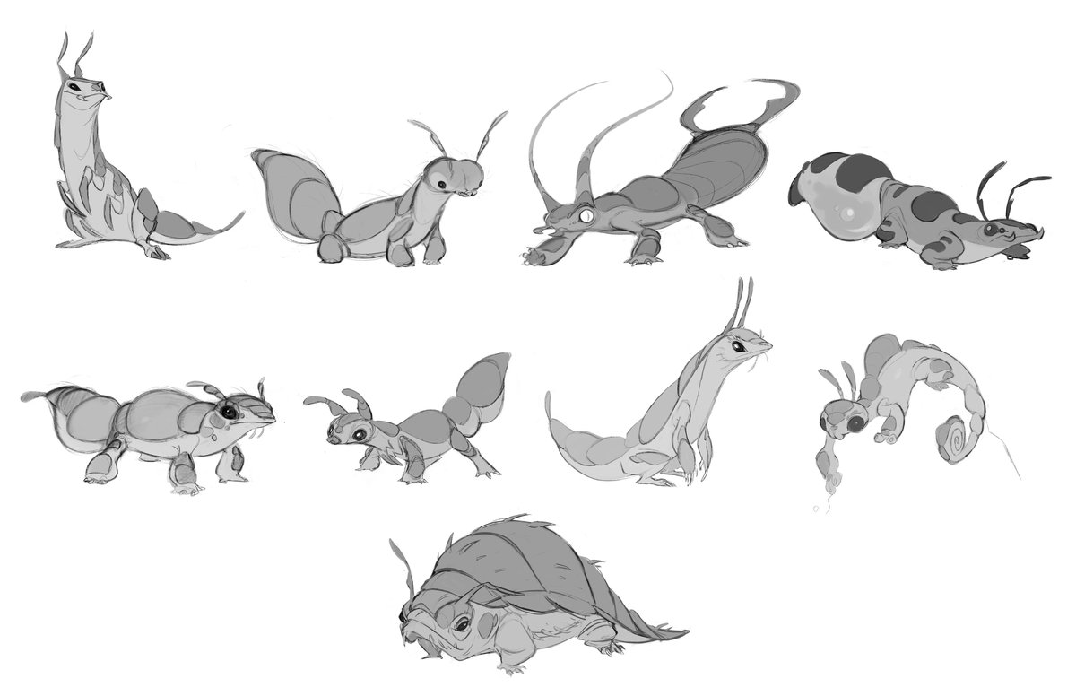 ARealTrashAct's tweet image. When I was initially approached to work on WondLa, I was told that I would be helping to design a vast array of characters - the majority of which would not be human.
So basically it was a dream come true. 🐾🦷🦎🐠