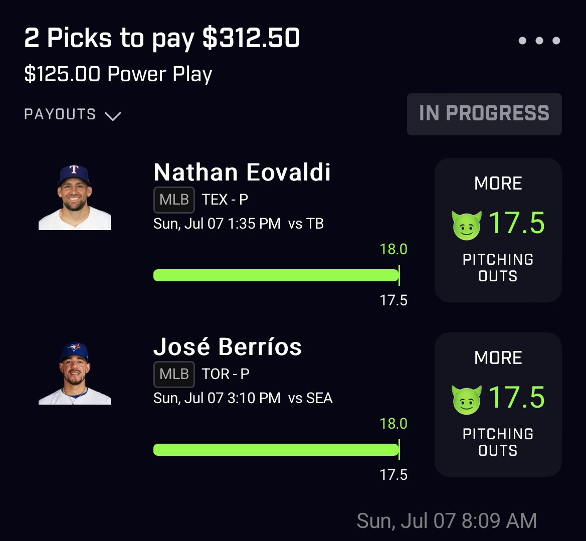 Dee_rose901's tweet image. 🪜🪜🪜 Ladder Day 1 🪜🪜🪜
 
Cashhhhh that 💩 ✅✅✅✅✅

Premium trying to make it to Ladder Day 2, tomorrow we put the whole $300 🤷🏼‍♂️ Don’t miss out ⬇️ 👇 

$1,150 off Today’s Ladder
(Yes we Straight Betting the Ladders too😈)

50% OFF Link: dubclub.win/r/p/pri-wawnk/