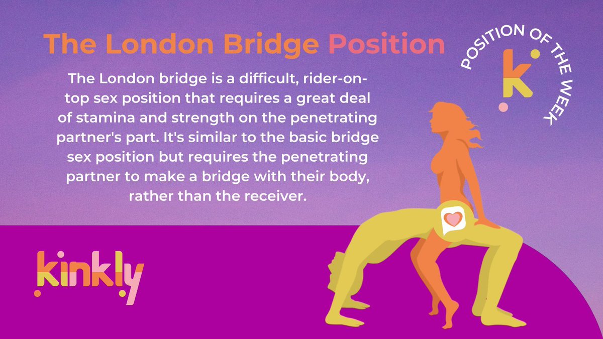 kinkly's tweet photo. If you don't know, now you do! 🤔
You've heard of the #BridgePosition, but have you heard of the #LondonBridgePosition?
It's on another level! Learn more at https://t.co/wsEisoiqDu
#Kinkly #goodtoknow #didntknowthat #newtastes #discovernewthings #newposition #bettersex https://t.co/w0RFhbSWjB