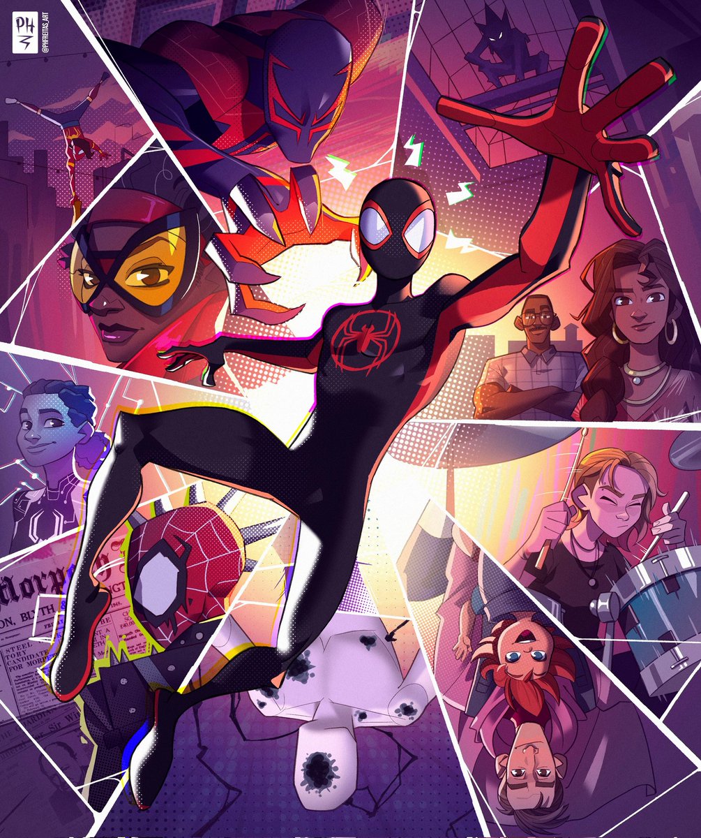 comfortgwens's tweet photo. Spider-Verse by PH Freitas https://t.co/wdNY2UKuMb