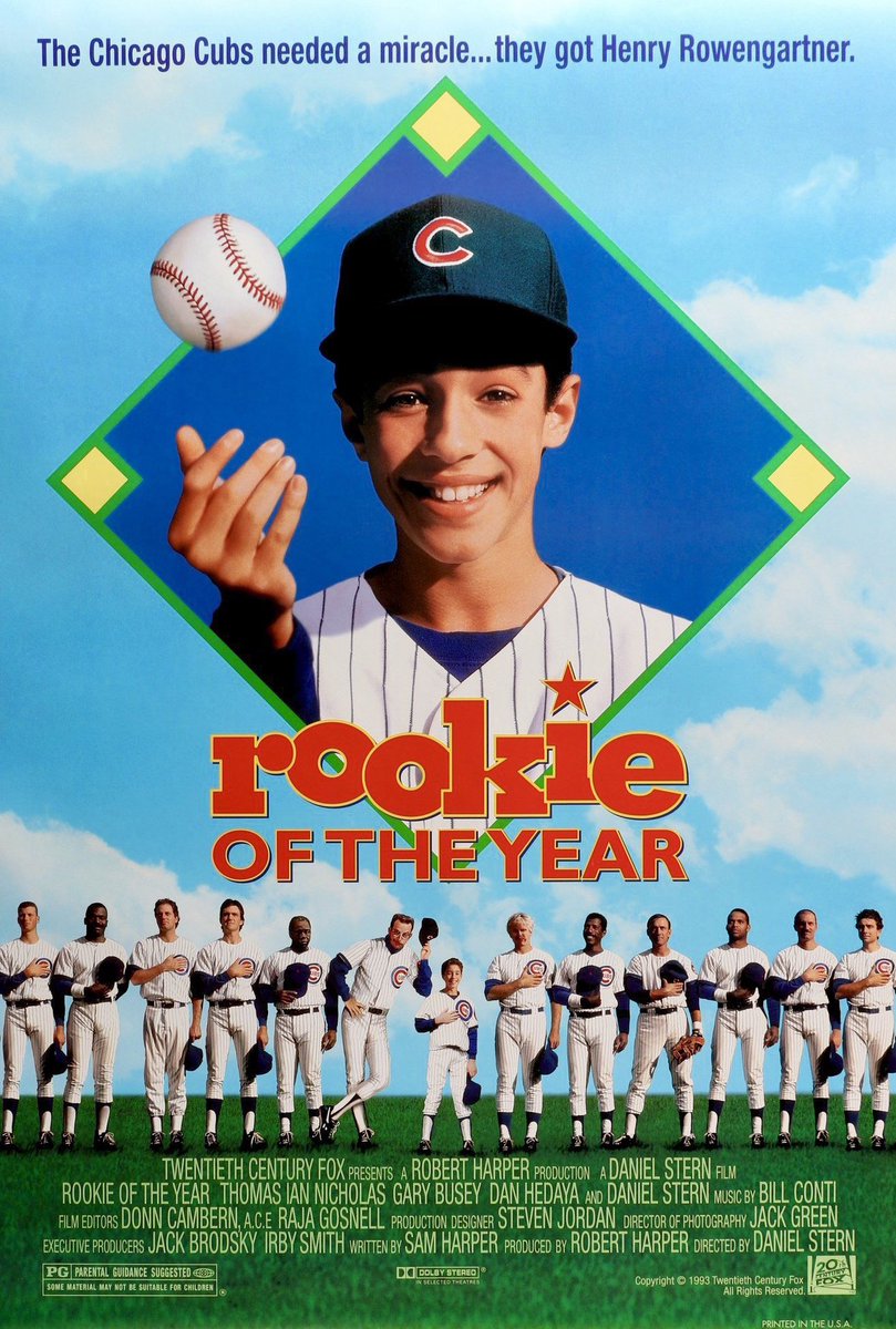 FilmNewsNos's tweet photo. 🎬MOVIE HISTORY: 31 years ago today, July 7, 1993, the movie ‘Rookie of the Year’ opened in theaters!
#ThomasIanNicholas #GaryBusey #AmyMorton #PatrickLaBrecque #RobertHyGorman #BruceAltman #DanHedaya #AlbertHall #EddieBracken #DanielStern #TomMilanovich #NeilFlynn #AndyBerman https://t.co/93jBlC8Uyi