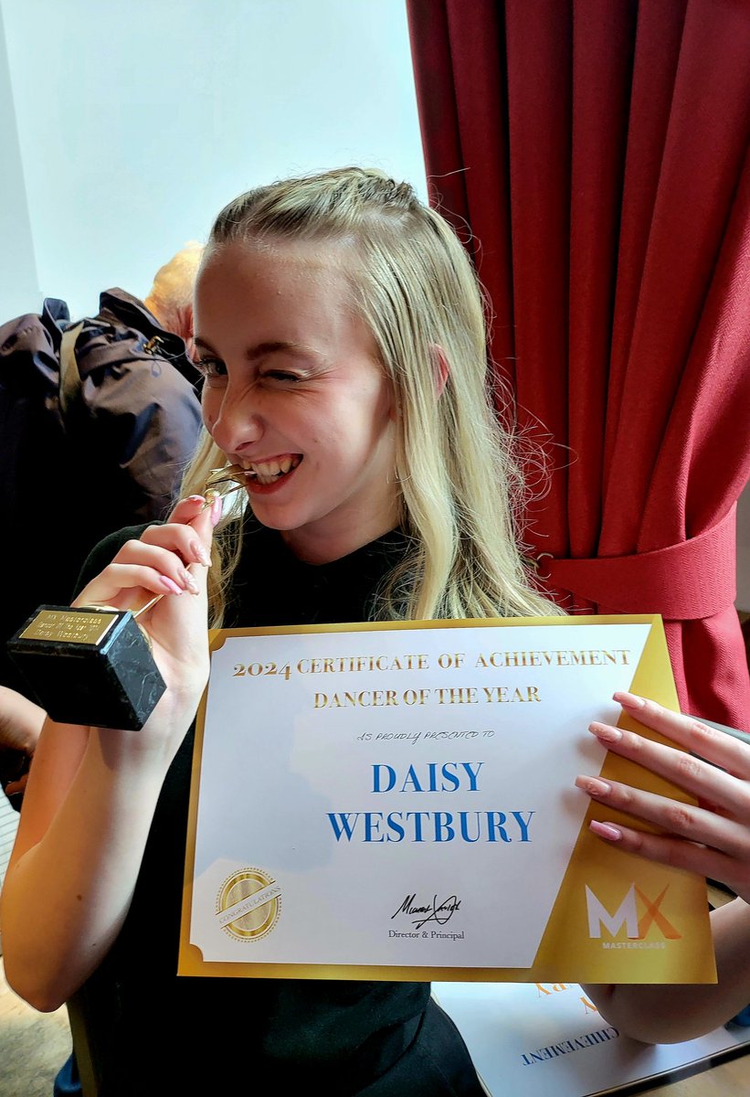 Julie Westbury (@juliewestbury1) on Twitter photo We have an award winner 🏆💙⭐️🎉 Dancer of the Year at <a href="/MXMasterclass/">MX Masterclass</a>! A huge thank you to the FABULOUS teachers for all your hard work and amazing classes inspiring Daisy and helping her to follow her dreams! <a href="/michaelxavierUK/">Michael D. Xavier</a> We have an award winner 🏆💙⭐️🎉 Dancer of the Year at <a href="/MXMasterclass/">MX Masterclass</a>! A huge thank you to the FABULOUS teachers for all your hard work and amazing classes inspiring Daisy and helping her to follow her dreams! <a href="/michaelxavierUK/">Michael D. Xavier</a>