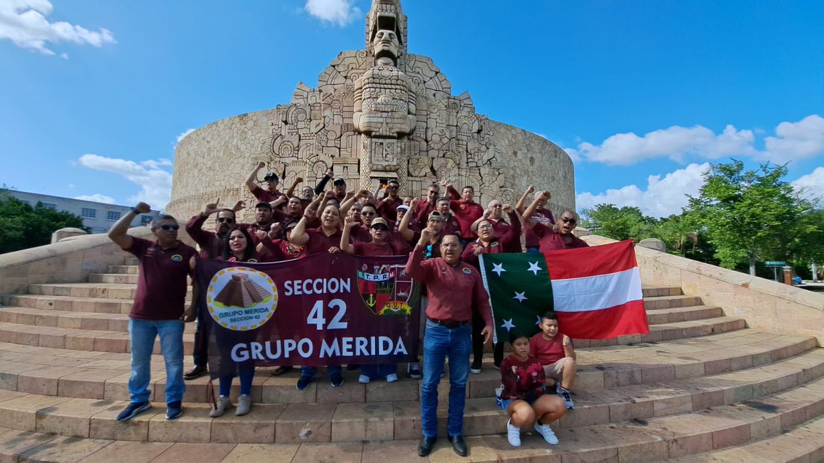 GrupoMerida_42's tweet photo. @GrupoMerida_42 estamos listo para este inicio de campaña el día lunes 7 de julio, respaldando al candidato por la plantilla guinda @MarcoAzuara1 y refrendando la política de nuestro amigo, líder @lgps03101 somos orgullosamente @Seccion42_STPRM #MaUnidosQueNunca https://t.co/6VBRzVJwpo