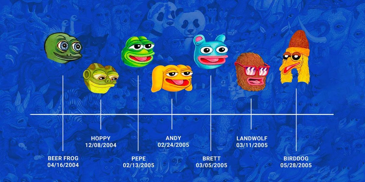 OzenInvests's tweet image. Meet $PEPE's brother... Beer $FROG

Not any ordinary $FROG but Beer Frog which is one of the earlier OG Pepe memes on the internet

Another Matt Furie narrative that has infinite potential imo, It's the first frog he ever made, before Hoppy which is at 80M

Really good team…