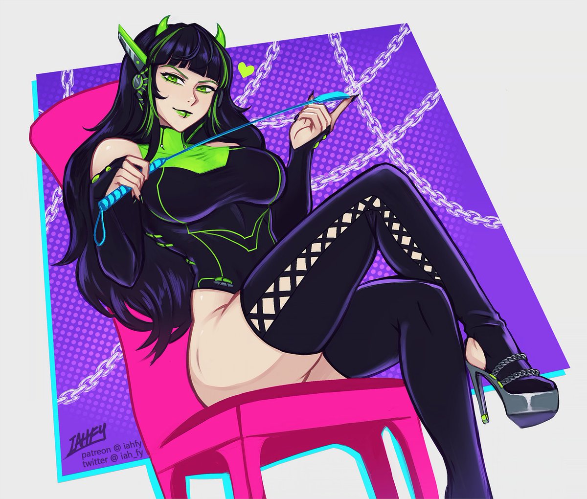 iah_fy's tweet photo. Radioactive Dommy Mommy @SalubriousKang
anon commission 💚 https://t.co/D0t6tmBlWP