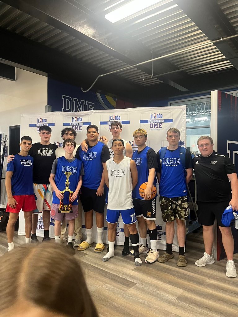 <a href="/blouin_quentin/">Quentin Blouin</a> (with trophy) had great weekend with <a href="/DMEAcademyMBB/">DME Academy Men's Basketball</a> and their 18U squad. Coached by <a href="/piggott_alex/">Alex Piggott</a> 
<a href="/PrepHoops/">Prep Hoops 🏀</a> <a href="/prephoopsfl/">Prep Hoops Florida</a> <a href="/RIMagichoops/">Rhode Island Magic</a> <a href="/robersonelite/">Team Roberson</a> <a href="/DonnieJones/">Donnie Jones</a> <a href="/KolekBrandon/">Brandon Kolek</a> <a href="/KolekTyler/">Tyler Kolek</a> <a href="/panaggio34/">Matt Panaggio</a> <a href="/ReggieTheus/">Reggie Theus</a> <a href="/coachsamferry/">Sam Ferry</a> <a href="/RIC_Basketball/">RhodeIslandCollegeBasketball</a> <a href="/CULionsMBB/">Columbia Men’s Basketball</a>