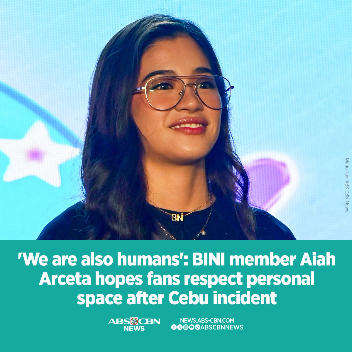 ABSCBNNews's tweet photo. "I hope we can continue to have eyes that can see the good, mouths that can speak what's right, and ears that can listen and understand," @BINI_ph member Aiah said. #BINI
 
READ MORE: https://t.co/ixuZAgxvzo https://t.co/XcsWy3Lmu5