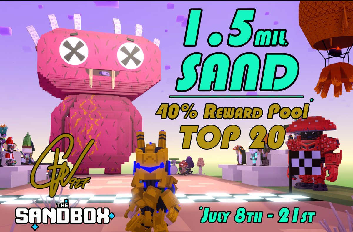 GoWest927's tweet image. Builders Challenge 2 - Week 3&amp;amp;4 has started!
Giving away 40% of our total SAND rewards. 
Play &quot;Jump Skip Pass&quot; sandbox.game/en/experiences…
Contest rules: forms.gle/4cHTL12Khpgj2g…

Post screenshot
Like, Follow, Retweet 
Tag three friends who play @TheSandboxGame #TSBBuildersChallenge