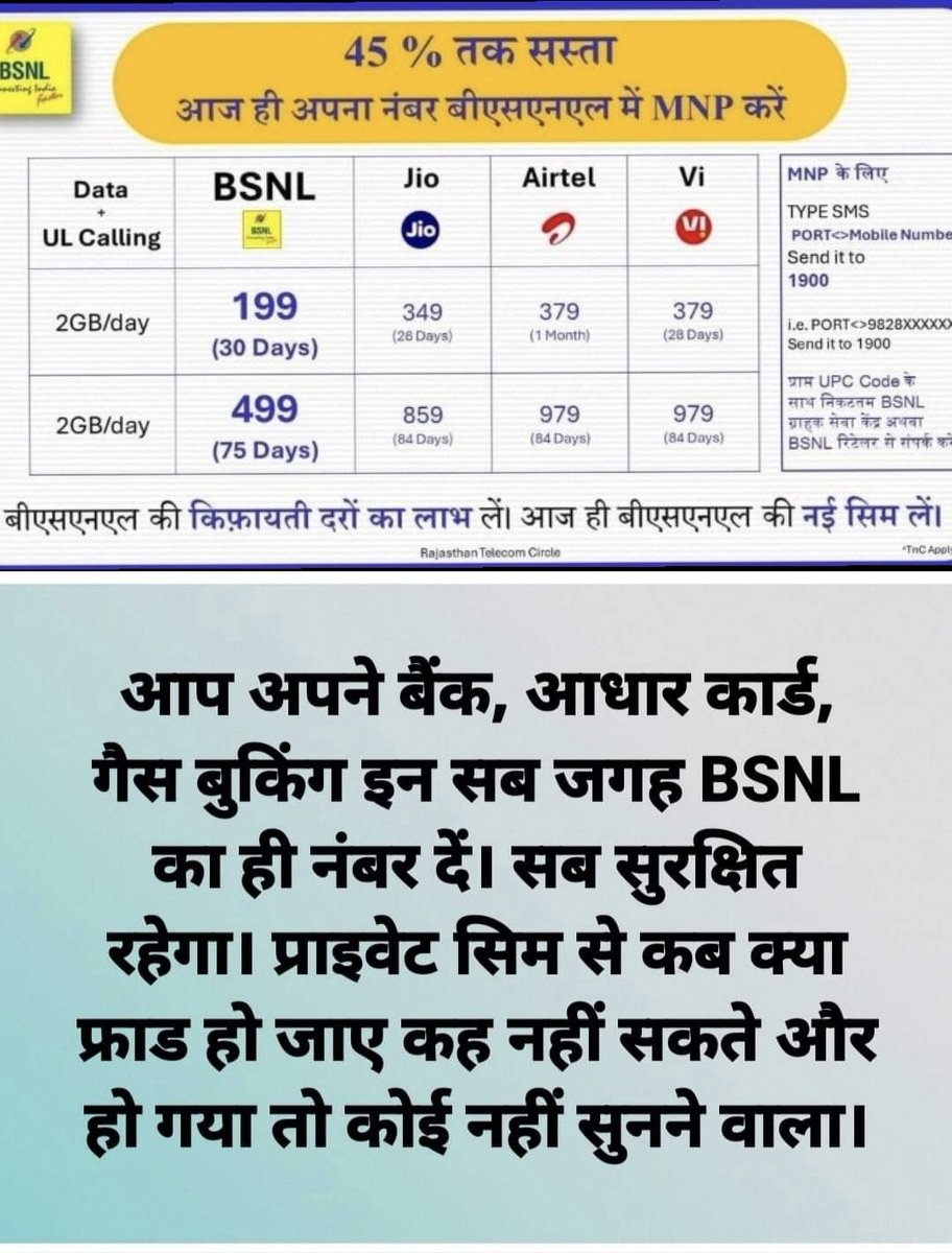 pravesh814's tweet photo. #BSNL_की_घर_वापसी 
#BSNLNetwork
#BsnlIndia 
#BSNL4G
#BSNL 
#BSNL_में_पोर्ट_करो 
#indigenous4g https://t.co/SRlkck91Wl