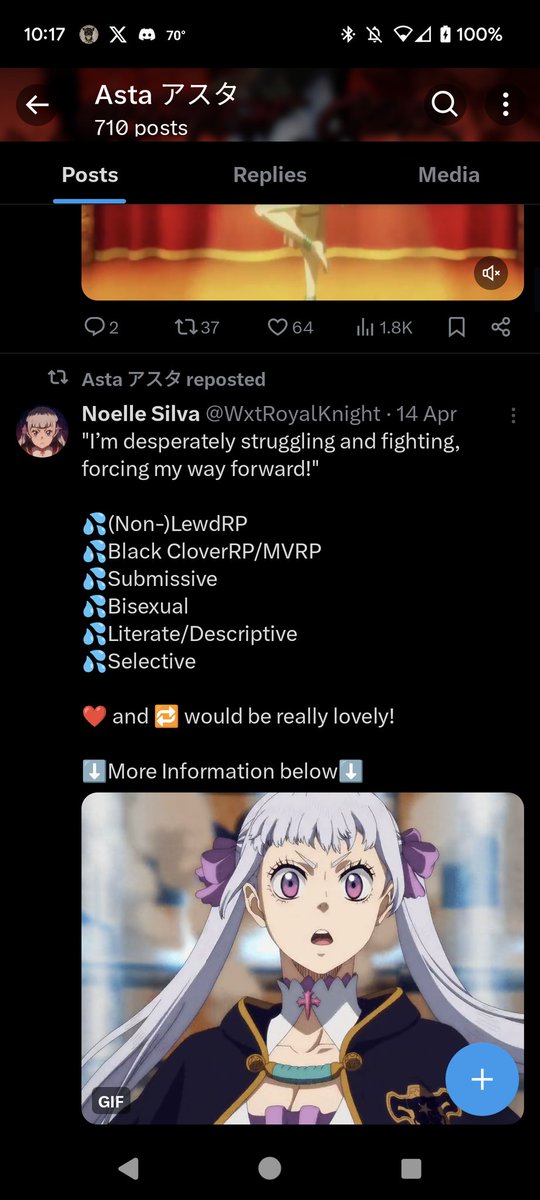 BlkBullCaptain's tweet photo. On the topic of calling out lewd minors

This shit Asta x Noelle but extreme sex/lewding

Yeah no, I regret looking into this but please block and report

@5thLeaf_Clover
@WxtRoyalKnight https://t.co/MotQLW1DDy