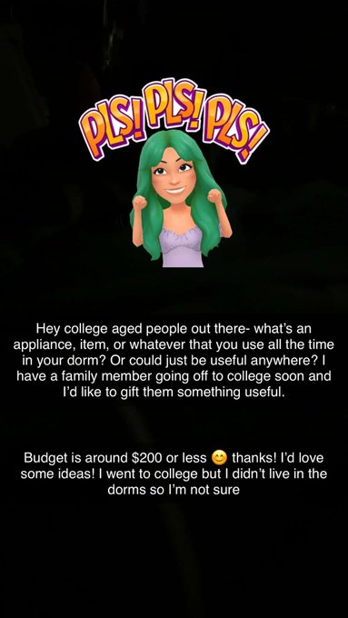 What would you have loved to be gifted for college? Need ideas! I know cash is an easy answer but I was