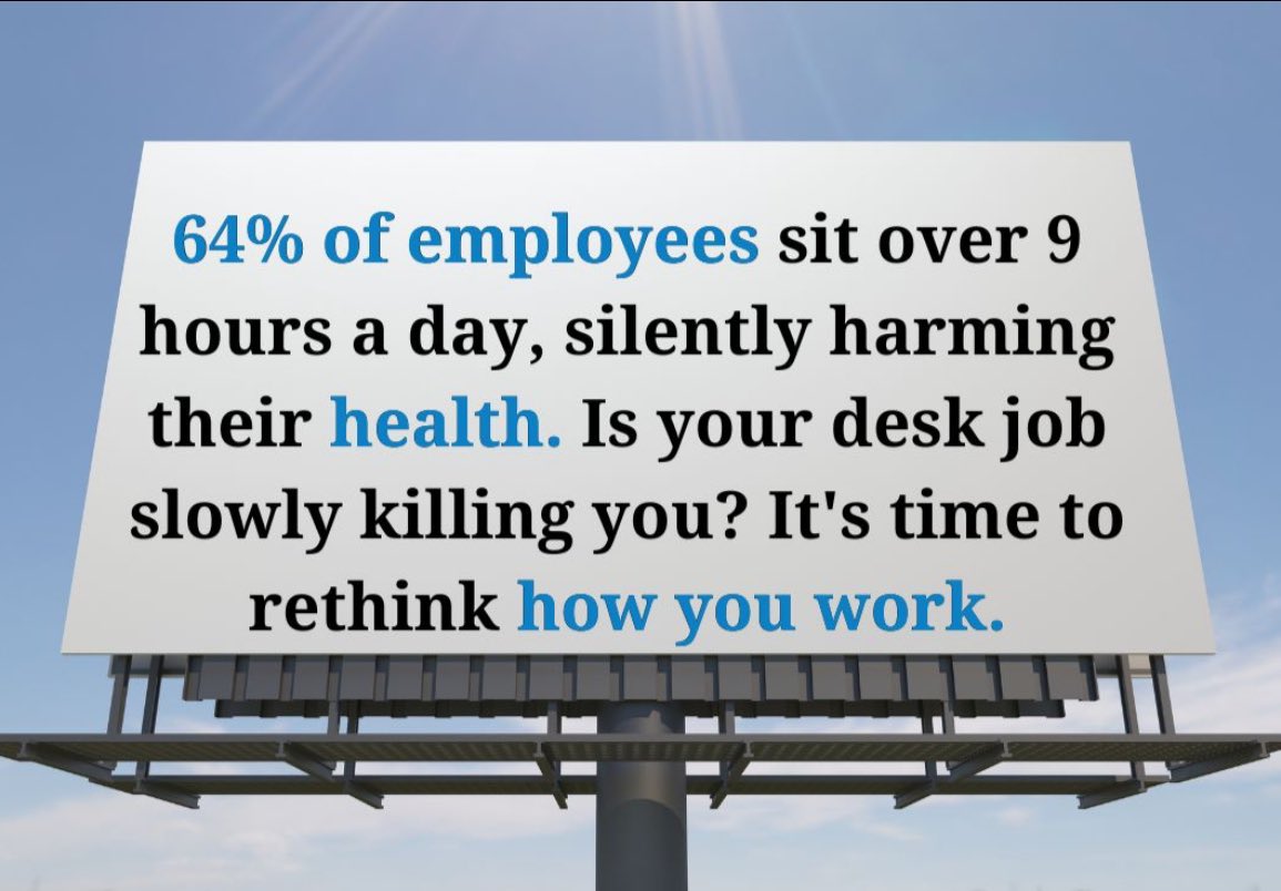 Lap_surgeon's tweet photo. Health tips from experts👇

Are You Slowly Destroying Your Health at Your Desk Job? 
64% of employees sit for more than nine hours a day at work. 

If you're in a 9-5 desk job, have you ever wondered how those long hours are affecting your body? 

Sitting too much can lead to obesity, high cholesterol, high blood pressure, and back problems. 

But don’t worry, 

These  5 super helpful desk job health hacks will help you:

1. Set Up Your Desk Right
Make sure your screen, keyboard, and chair are set up to keep you sitting with good posture. 

A comfortable workspace can help prevent aches and pains.

2. Follow the 20-20-20 Rule
Every 20 minutes, look at something 20 feet away for 20 seconds. 

This helps reduce eye strain. 

Don't forget to take deep breaths and stretch a bit.

3. Take Mini Breaks
Do small exercises throughout the day. 

Try doing squats during a call or calf raises while reading emails. 

These small moves keep your muscles active.

4. Stretch at Your Desk
Do simple stretches like neck tilts, wrist circles, and seated twists. 

These can help relieve tension and improve flexibility.

5. Stand Up Sometimes
If you can, switch between sitting and standing. 

Use a standing desk or take phone calls while standing to reduce the negative effects of sitting too long.

By making these small changes, you can improve your health and well-being at work. 
#HealthAwareness