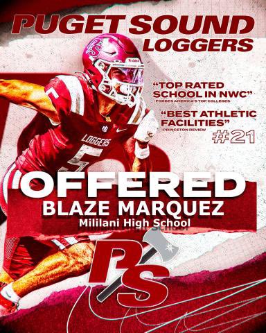 blazemarquez_'s tweet photo. After a great talk with @LOGGER_LBCOACH . I'm blessed to say that I have received an offer from Puget Sound University ! https://t.co/eQRnJEMtoo
