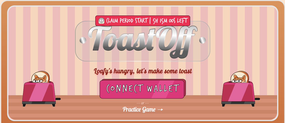 1/2 PSA: It's the final countdown for $LOAF claims on Season 1 of #Toastoff, you have a few hours to go 🚨

#loafies make sure you're following the steps on loaftoken.com after you have connected your wallet to make sure your claim is successfully submitted!
