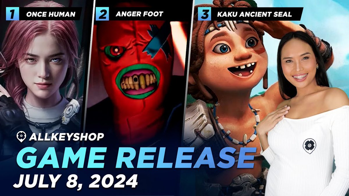 allkeyshop's tweet photo. 📅 Best Game Release This Week

▶ Once Human  https://t.co/j1NoE7EqNq

▶ Anger Foot  https://t.co/fCQOWCjqCg

▶ KAKU Ancient Seal  https://t.co/VnEK5nvOBb

📺 Watch it now!
https://t.co/cxWTafdMTO https://t.co/XQiJumrDTv