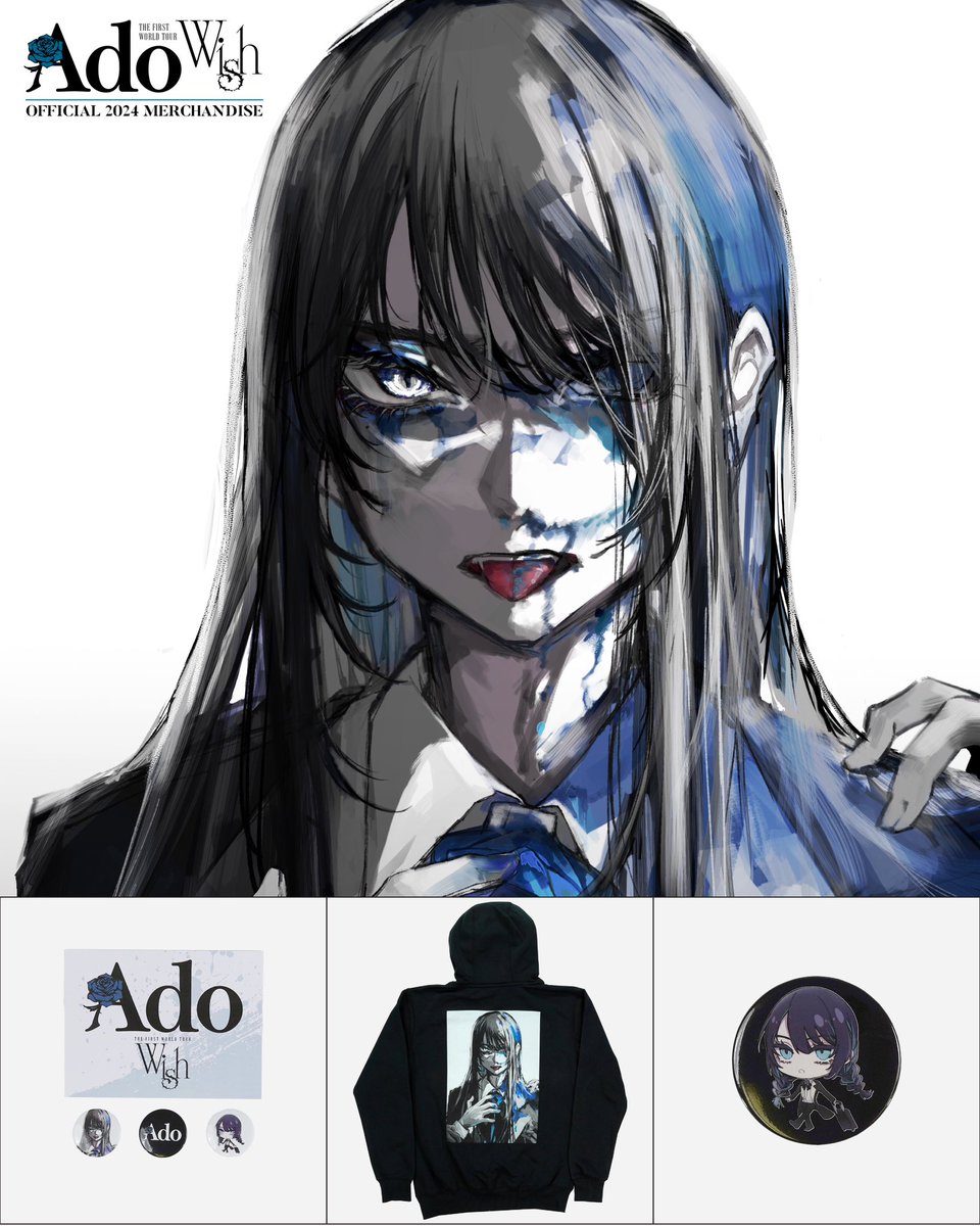 International fans!
The official Ado Wish Tour merch is now available in limited quantities. Grab yours before it’s gone!
 
✅Asia
gig-merch.com/collections/ado
✅Europe
ado.probitymerch.com
✅Rest of the world
tsurt.com/collections/ado