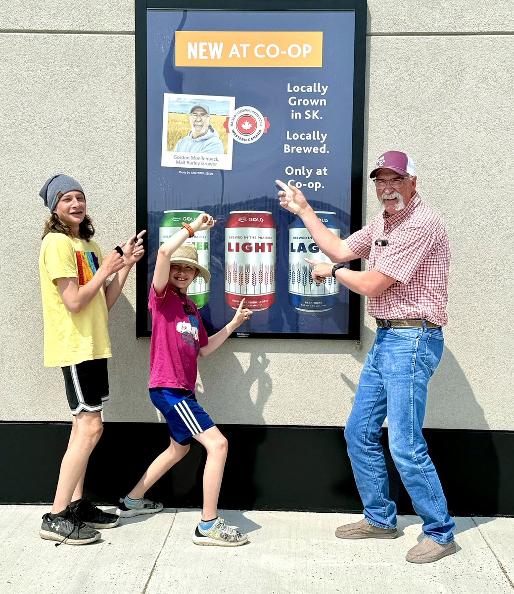 oldmangord's tweet photo. Grandsons are here for a week. Had to stop by Papas picture before we got groceries! They think it’s pretty cool! https://t.co/W98unEh8TP