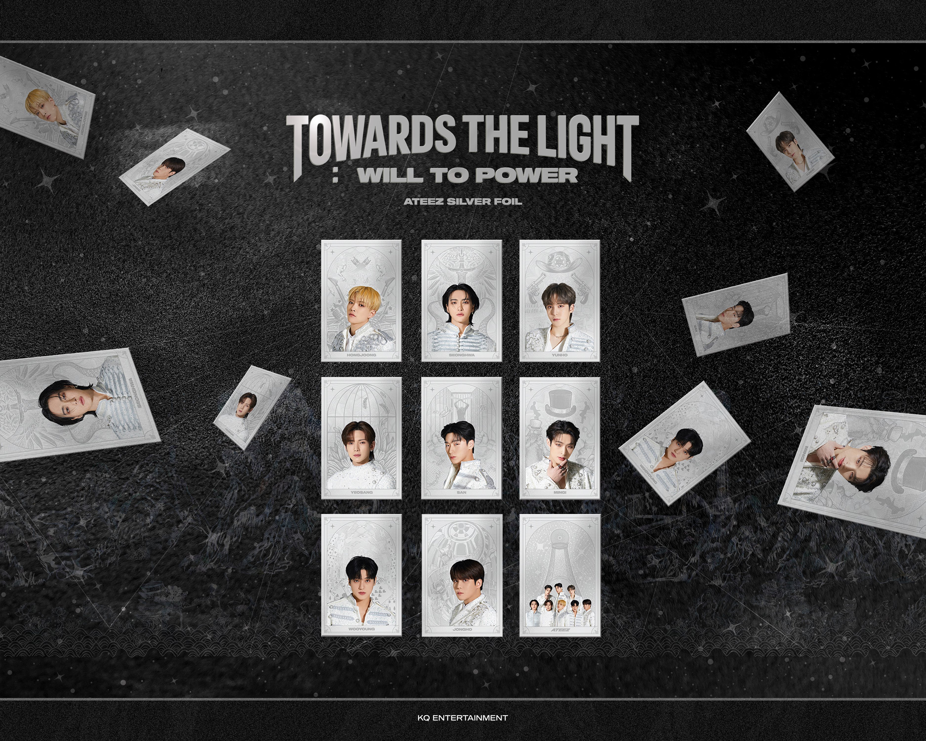 ATEEZ SILVER FOIL : SINGLE PACK - KQ SHOP