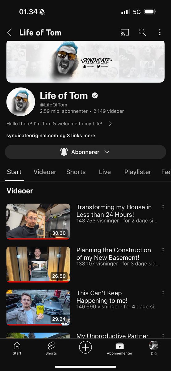 jubipj2's tweet photo. @Syndicate Imean it is in danish but it says subscribed https://t.co/qx6Fc3u7kK