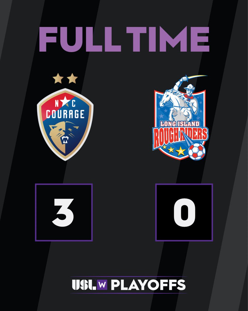 Eastern Conference champions… again 😏

For the second year in a row, <a href="/NCCourageUSLW/">NC Courage USL W</a> are heading to the National Semifinals! 👏