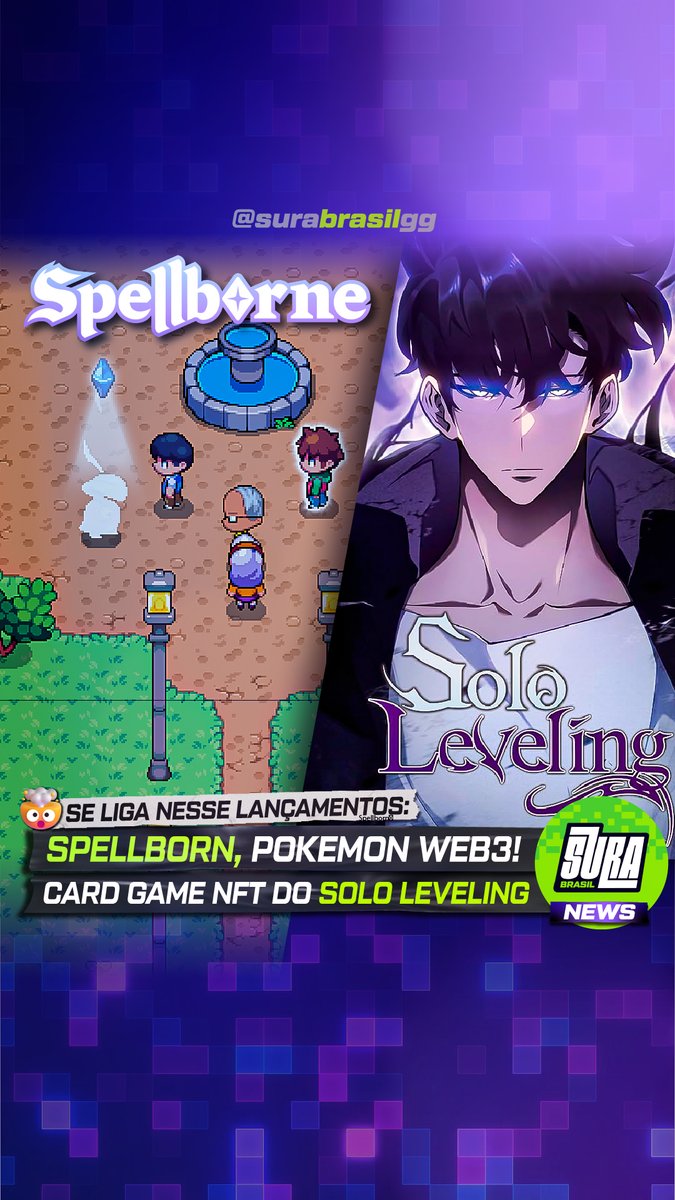 suragamingbr's tweet photo. 👾 SURANEWS no AR! 📺 
📌 Spellborn, Pokémon da Web3
📌 Xociety lança airdrop e torneio insano 
📌 Fableborne, o ARPG sensação mobile
📌 Shardbound finalmente disponível 
📌 Solo Leveling: Unlimited na rede Avalanche! 
Curtiu o resumão?
👍 Deixa o LIKE
🙏 SEGUE ai 
#SuraNews https://t.co/I5KtLOgjhd