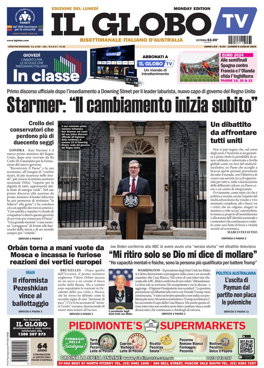 Start your week with a copy of today's paper for the latest news from around the world, including updates on the Russia-Ukraine war.
Subscribe to IL GLOBO:
ilglobo.com/en/accounts/re…