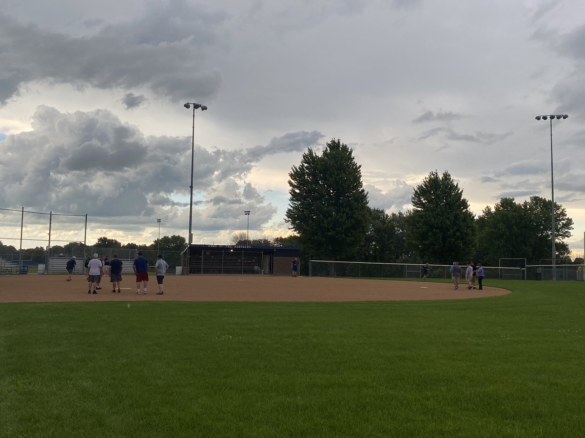 Here is something the fans and parents don’t see but this is the North Iowa Softball Umpires getting together to prepare/practice for the post season! Giving up a Sunday evening to get better and try to get the calls right for the kids!