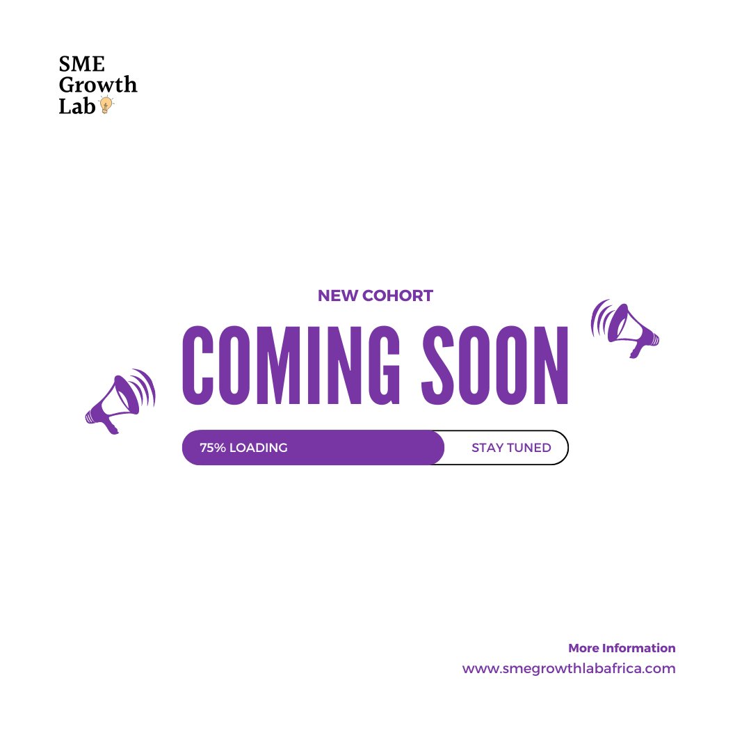 smegrowthlab's tweet photo. It's that time again!
As you can rightly guess, a new cohort is coming soon with a fresh and exciting structure to our modules.
Stay tuned.
#SMEGrowthLab https://t.co/iQLh3nEV2n