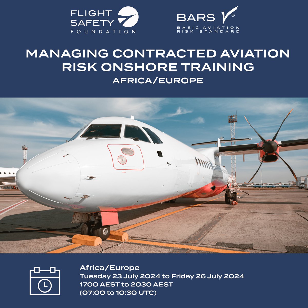 fsfBARS's tweet photo. New Managing Contracted Aviation Risk Onshore (MCAR) Training dates are now available!

Manage your risk and ensure your organization is operating safely by registering now.

You can view the upcoming MCAR training calendar here: ­https://t.co/7Ghyq17iqS https://t.co/sMENq84tkr