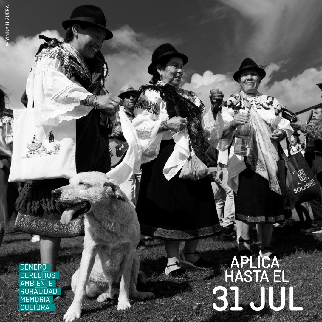 #Convocatoria 📷 2da. Residencia Fotográfica con enfoque de género "Dolores Cacuango" / Zuleta 2024.  

Invitamos a fotógrafas de #Ecuador y Latinoamérica a participar. Aplicaciones hasta el 31 de julio. Becas #SolipsisArtEcuador!!!  

Bases: acortar.link/7oWOf3