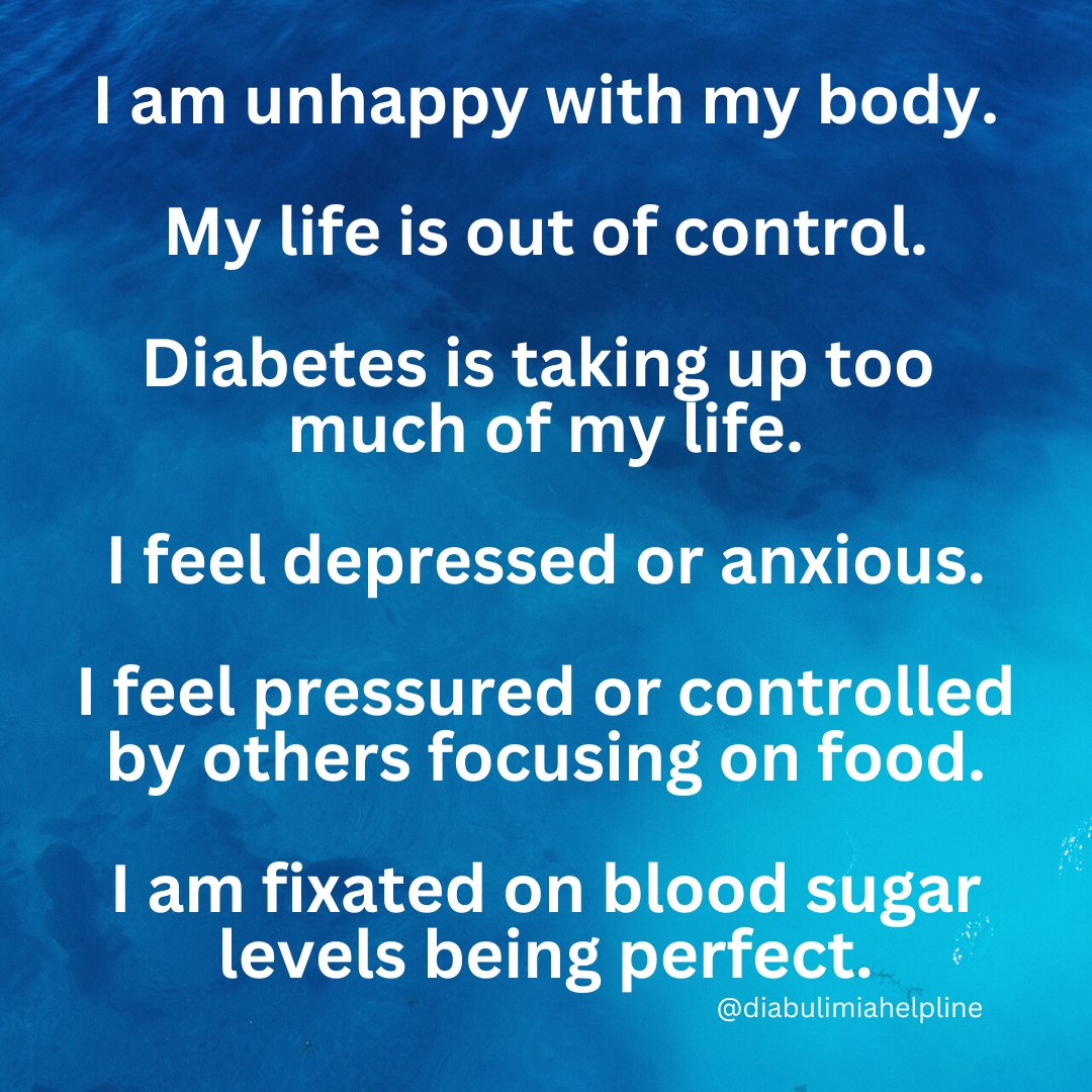 DiabulimiaHelp's tweet photo. ๐ท
Dr. Ann Goebel-Fabbri, expert psychologist on diabetes and eating disorder, says, "Teaching someone to be a perfect diabetic is akin to teaching them how to have an eating disorder."
#diabulimia #t1de #eddmt1 #eddmt2 #t1d #t2d #t3cd https://t.co/iWAHfp6AHM