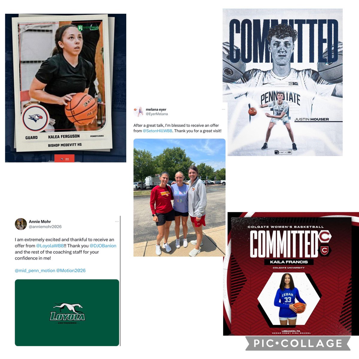 Another huge week for the UP FAMILY! Congrats to…

Annie Mohr on her offer from Loyola 

Kalea Ferguson on her commitment to Lackawanna 

Justin Houser on his commitment to PSU

Melana Eyer on her offer from Seton Hill

Kaila Francis on her commitment to Colgate

100% EARNED!