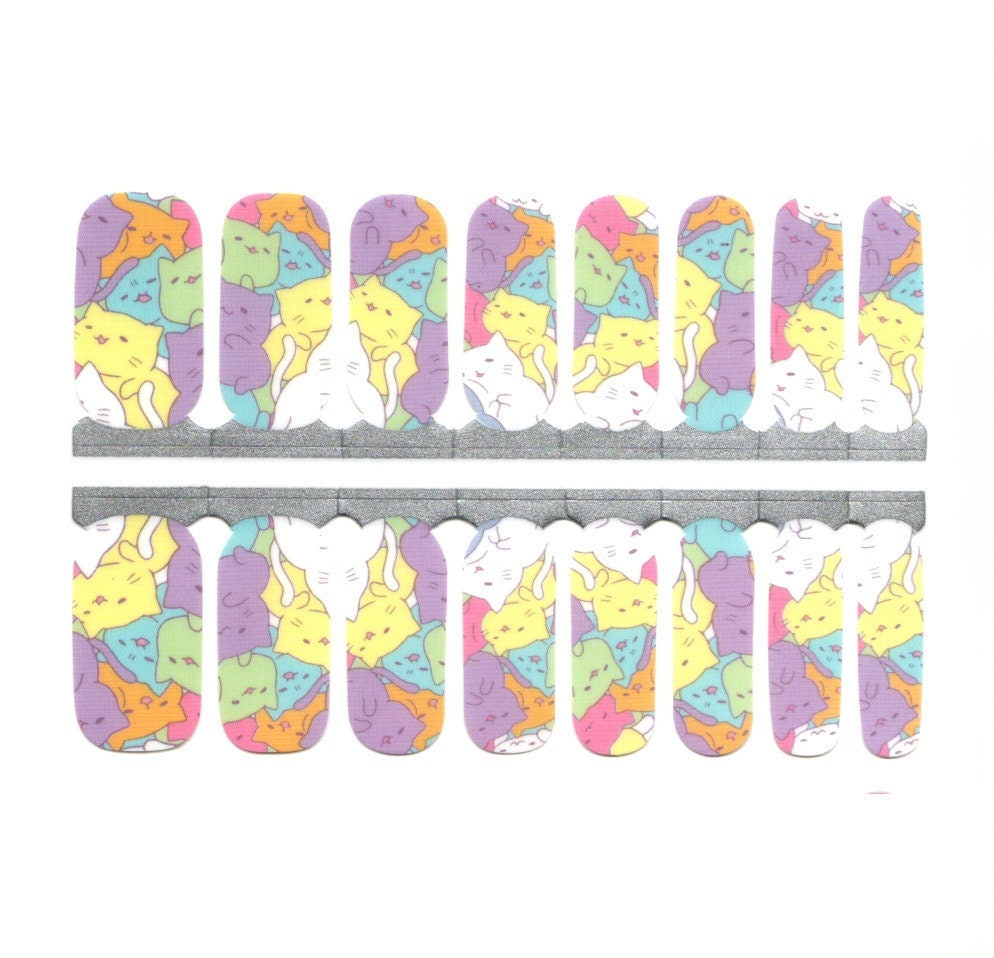 eznailsstore's tweet image. 🐱💅 Elevate your nail game with these adorable Pastel Purple Yellow Green Cats nail wraps! Perfect for cat lovers and the perfect gift for your niece! 😻 Click the link in our bio to learn more or buy now! #NailArt #CatLover #NailWraps #GiftIdea #EtsySeller